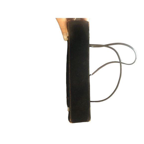 Gucci brown velvet purse with python straps - Picture 9 of 12